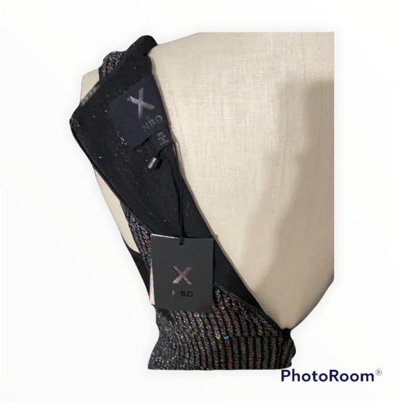 NWT X NBD Cheryl Temples Rainbow Bright Sequin Midi Dress Cutout Size XS - Picture 7 of 7